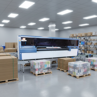 Machine d'impression de cartons, imprimante pour cartons ondulés RS2500, imprimante numérique UV à passage unique