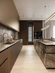 Muebles de Cocina Modernos, Armarios de Cocina Modulares, Armario de Cocina Personalizado, Muebles de Cocina, Armario de Cocina de Acero Inoxidable - Product Image 2