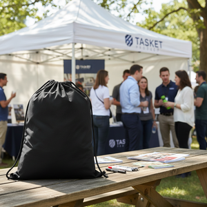 Borsa Tote di cotone di grandi dimensioni pubblicitarie per le promozioni del prodotto Taske - Product Image 3