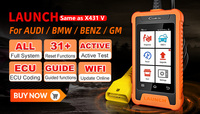 LAUNCH X431 para VAG herramientas de diagnóstico de sistema completo profesional codificación ECU en línea 31 + función de reinicio escáner OBD2