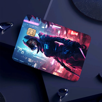 Pegatina Protectora para Tarjetas de Crédito con Corte Personalizado, Duradera, con Posiciones Reservadas para Chips, Calcomanías de Vinilo Removibles para Tarjetas de Débito