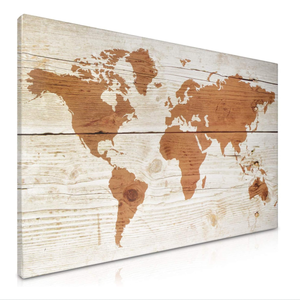 16x24 inch sinh thái thân thiện nhiều màu sắc từ khô-xóa bảng dễ dàng treo trang trí thủ công bằng gỗ tường thiết kế bản đồ thế giới - Product Image 3