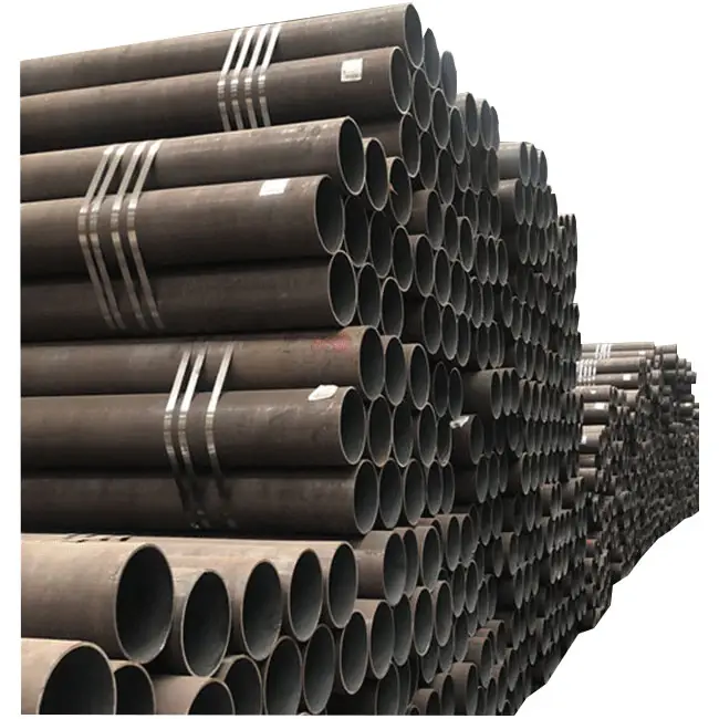 Хорошая цена, железная труба ERW, 6 метров, сварная стальная труба, круглая черная труба из углеродистой стали