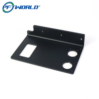 Fabrication sur mesure de tôles en aluminium de précision, découpe laser, support de montage plié, pièces métalliques anodisées OEM 5052