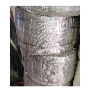 High quality and low price electrical customized Copper earth braids flat grounding cable