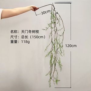 Hiedra Artificial de Aspargosa Meng Jie, 100-200cm, Ramas Colgantes de Plástico para Decoración de Bosques - Product Image 3