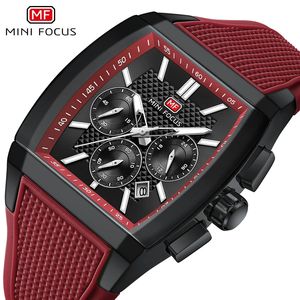 New MINI FOCUS 0628G Business Fashion <b>Men's</b> <b>Watch</b> <b>Rectangular</b> Mirror Luminous Silicone Strap Waterproof <b>Men's</b> Quartz <b>Watch</b> 2025 - Product Image 3