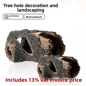 Decoración para Acuarios, Juguetes para Peceras, Adornos Artesanales, Barriles de Madera, Restos de Árboles, Escondites, Recipientes de Agua - Product Image 3