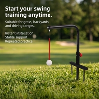 Entraîneur de swing de golf transfrontalier prêt à l'emploi, cadre en fer rotatif à 360°, logo personnalisé, expédition immédiate, nouveau modèle 2026