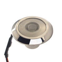 Lumière de pied LED marine authentique, lumière d'escalier, lumière de courtoisie pour camping-car, bateau, mini LED bleue, acier inoxydable, étanche