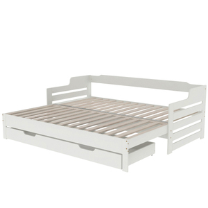 Cajón de almacenamiento de madera maciza extraíble, <span class=keywords><strong>cama</strong></span> de cabina con cajón de <span class=keywords><strong>cama</strong></span> de día moderno para el hogar, sala de estar y dormitorio - Product Image 3