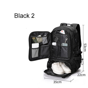 <span class=keywords><strong>Zaino</strong></span> Borsone Extra Large con USB, Foderato in Poliestere, per Scuola, Viaggi, Escursioni e Conservazione Pannolini - Product Image 3