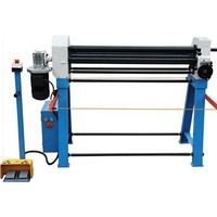 Machine à cintrer les tôles à 3 rouleaux, machine à former des profilés, machine à rouler les tôles manuelle en vente