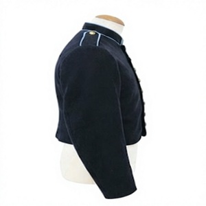 Chaquetas de Exterior para Hombre, Estilo Histórico, Cuello Alto con Botones, Manga Larga, Corte Regular, con Logotipo Personalizado - Product Image 3