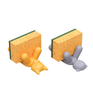 2025 nuovo arrivo porta spugna in Silicone antiscivolo draiabile e salvaspazio Organizer da cucina per lavello - Product Image 1