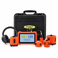 Détecteur intelligent de fuites d'eau série PQ128 avec écran LCD 7 pouces et 10 niveaux de gain de volume, localisateur de fuites de canalisation intérieur/extérieur