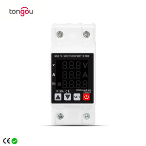 Pelindung Tegangan Rel DIN 1P+N 2P 4P Layar Tampilan Dapat Disesuaikan Proteksi Overvoltage dan Undervoltage Relay 1-63A 230V TONGOU - Product Image 3