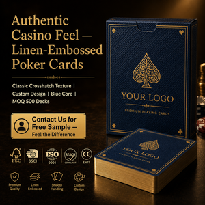 Cartas de Póker de Lujo con Lámina Dorada, Juego de Cartas Personalizadas Premium en Caja de Regalo, Embalaje Personalizado al por Mayor, Cartas de PVC - Product Image 6