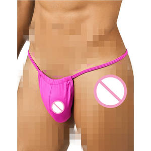 Tanga y Tanga de Hilo para Hombre, de Algodón, Sexy, Personalizada, Ropa Interior Gay, Tanga de Tiro Bajo, Sexy - Product Image 5