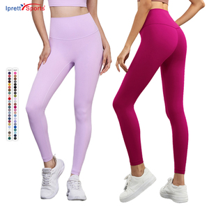 Leggings pour femmes taille haute, doux, athlétiques, extensibles dans les 4 sens, pour la course à pied, le yoga, les pantalons de sport, taille régulière et grande taille - Product Image 1