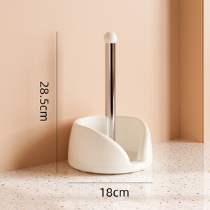 Kitchen Countertop Paper Towel Holder with <strong>Rotating</strong> Roll Holder and <strong>Food</strong> Storage Bag Rack <strong>Standing</strong> Lazy Hand-Wiping Organizer - Product Image 6