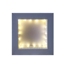 Boîte à lumière LED chaude avec cadre, alimentation USB, télécommande, profondeur intérieure de 2 cm, boîte de présentation