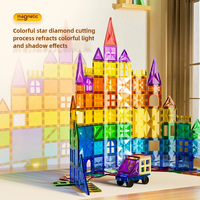 Ensemble de blocs de construction magnétiques créatifs pour enfants, jouets éducatifs en plastique géométrique Montessori STEM pour enfants