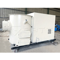 Calentador de gallinero de biomasa industrial Máquina de quemador de aserrín y pellets de madera con componente de motor central