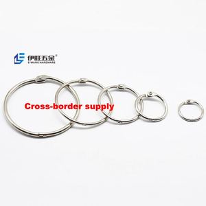 YIWANG Argent Nickelé Livre Anneaux En Métal Loose Leaf Binder Anneaux pour Ordinateur Portable - Product Image 1