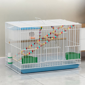 Gabbia per pappagalli in ferro battuto Flight Bird gabbia per pappagalli piccola con Base in plastica con vassoio rimovibile - Product Image 5