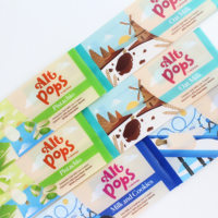 Sac d'emballage de popsicle en mylar en plastique de thermoscellage à l'arrière de qualité alimentaire imprimé personnalisé pour crème glacée