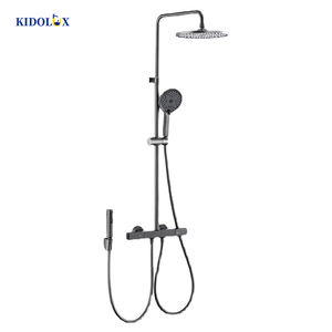 2024 Kidolux Royal Sistema de <span class=keywords><strong>cascada</strong></span> fría y caliente Grifo de ducha Ducha de lluvia de techo con rociador de mano para mujeres para Baño - Product Image 1