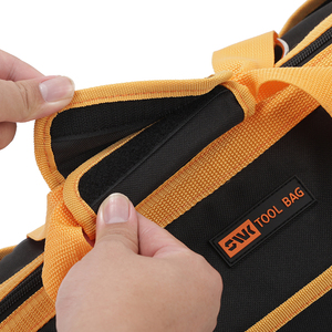 सस्ती कीमत पोर्टेबल सिंगल-लेयर ऑक्सबर्ड जिपर बड़ी क्षमता टिकाऊ पर्यावरण के अनुकूल इलेक्ट्रीशियन टूल बैग - Product Image 3