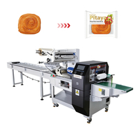 Machine d'emballage industrielle automatique SZ-280 à commande PLC pour sachets de film supérieur multifonctionnels, 100 sacs/min, pour pain et aliments