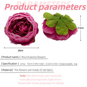 Suministro a granel grandes cabezas de peonía flores artificiales Real Touch boda ramo decoración para evento centro de mesa al por mayor - Product Image 2