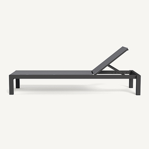 Chaise longue moderne en aluminium pour l'extérieur, résistante aux intempéries, avec structure métallique, convertible en lit, pour hôtels, villas et mobilier d'extérieur - Product Image 6