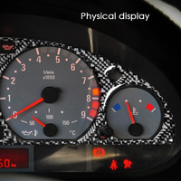 Autocollants décoratifs de tableau de bord en fibre de carbone pour BMW 3 E46 M3 1998-2005
