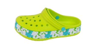 Nouvelles Sabots à Plateforme à Imprimé Floral pour Femmes et Enfants, Vente en Gros, Claquettes de Jardin Personnalisées en EVA avec Bride Arrière pour la Plage et les Loisirs - Product Image 4