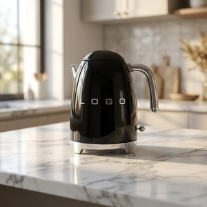 Bouilloire électrique sans fil rétro <span class=keywords><strong>SmeG</strong></span> KLF03 1,7 L, série vintage multicolore en acier inoxydable pour la maison moderne et l'utilisation en voiture - Product Image 2