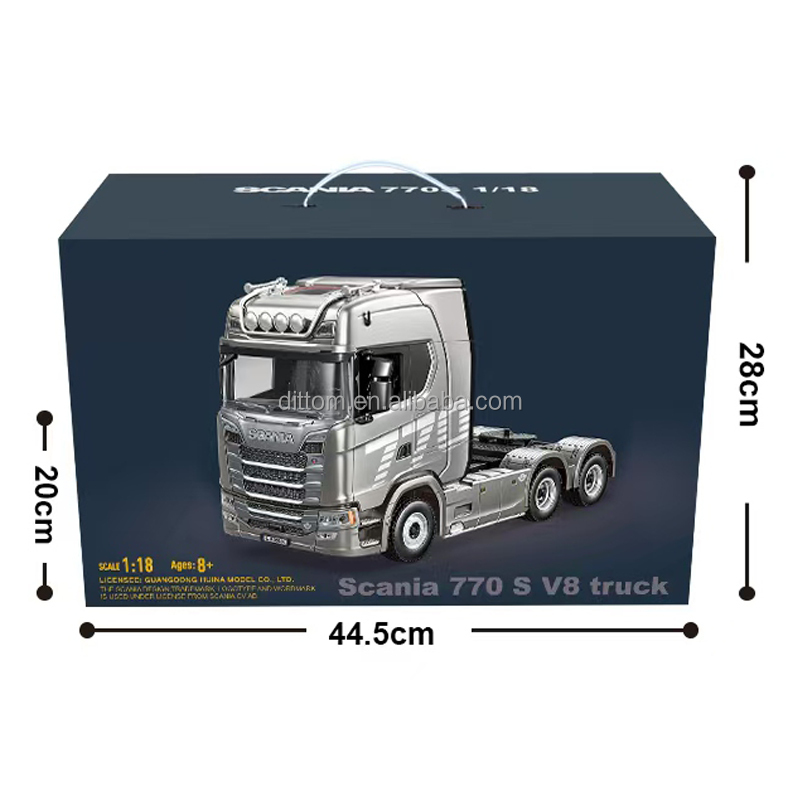Huina 1501 770S V8 Scania 1/18 RC Alloy Truck - 19CH 2.4G 6WD