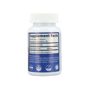 Integratore Alimentare Premium con Acido Alfa Lipoico, 120 Capsule da 600 mg per Dose, per Uomo e Donna - Product Image 5