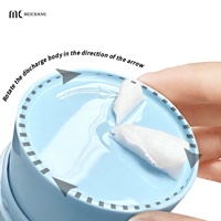 Pot de baume torsadé 50g en PP, emballage solide hermétique pour baume nettoyant, parfum solide, cire capillaire avec logo personnalisé