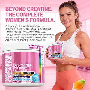 Poudre de créatine monohydrate pour femmes avec inositol, biotine et <span class=keywords><strong>collagène</strong></span> pour compléments alimentaires - Product Image 3