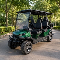 Voiturette de golf électrique Hill Course 2, 4 ou 6 places, moteur AC 72V 7.5KW, batterie au lithium, pour l'entretien des fairways, avec bac à lames de tondeuse