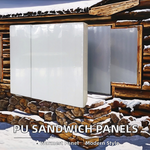 Panneaux muraux en aluminium ciment Eps Pu mousse métallique Panneaux sandwich isolants pour l'extérieur des bâtiments - Product Image 2