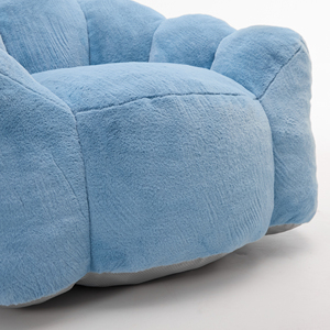 Pouf confortable écologique à air évacué, profilé en forme de pétale, pour une personne, avec housse en tissu doux comme un nuage, compressé sous vide - Product Image 6