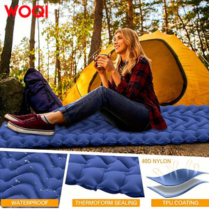 Matelas de couchage gonflable ultraléger WOQI pour le camping, pompe intégrée, idéal pour le camping, la randonnée, Airpad, sac de transport - Product Image 4