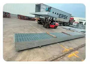 Rejilla de acero de piso galvanizado a bajo precio para materiales de construcción a la venta