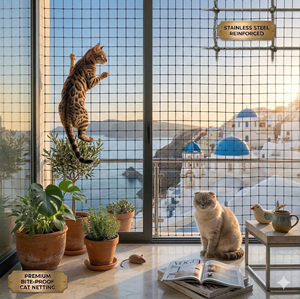 <span class=keywords><strong>Malla</strong></span> de seguridad <span class=keywords><strong>para</strong></span> mascotas de apartamentos de gran altura, con núcleo metálico extrafuerte, a prueba de mordidas, <span class=keywords><strong>para</strong></span> patio exterior, prevención de caídas, red de alambre <span class=keywords><strong>para</strong></span> gatos - Product Image 4