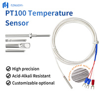 Sensor de Resistencia Térmica PT100 RTD Personalizable OEM/ODM con Sonda de Acero Inoxidable IP65 -50C a 300C Rosca M6/M8